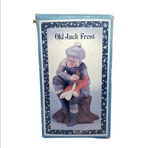 RARE VTG. Enesco Old Jack Frost Limited Edition Porcelain Figurine Original!
